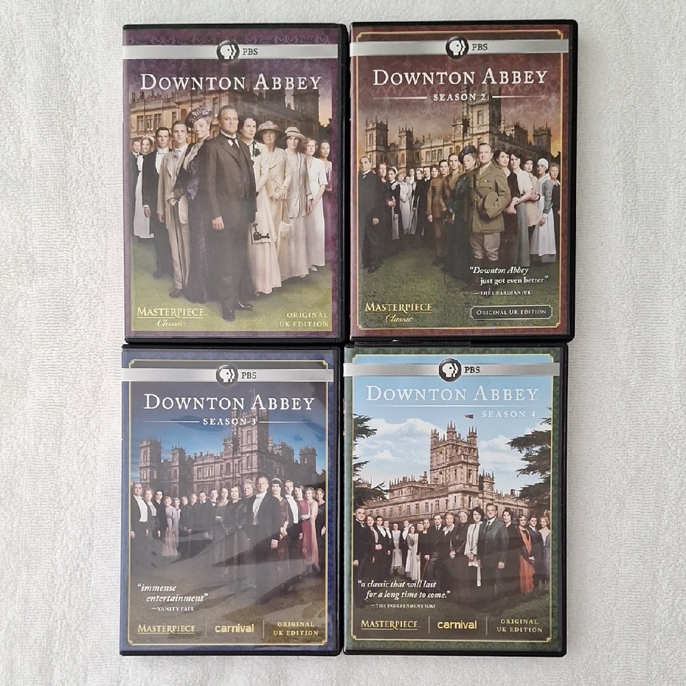 Downton Abbey DVD Set Seasons 1,2,3,4